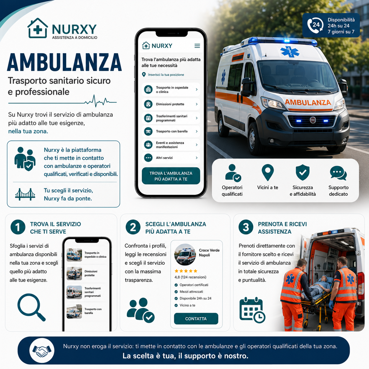 Ambulanza e trasporto sanitario su Nurxy