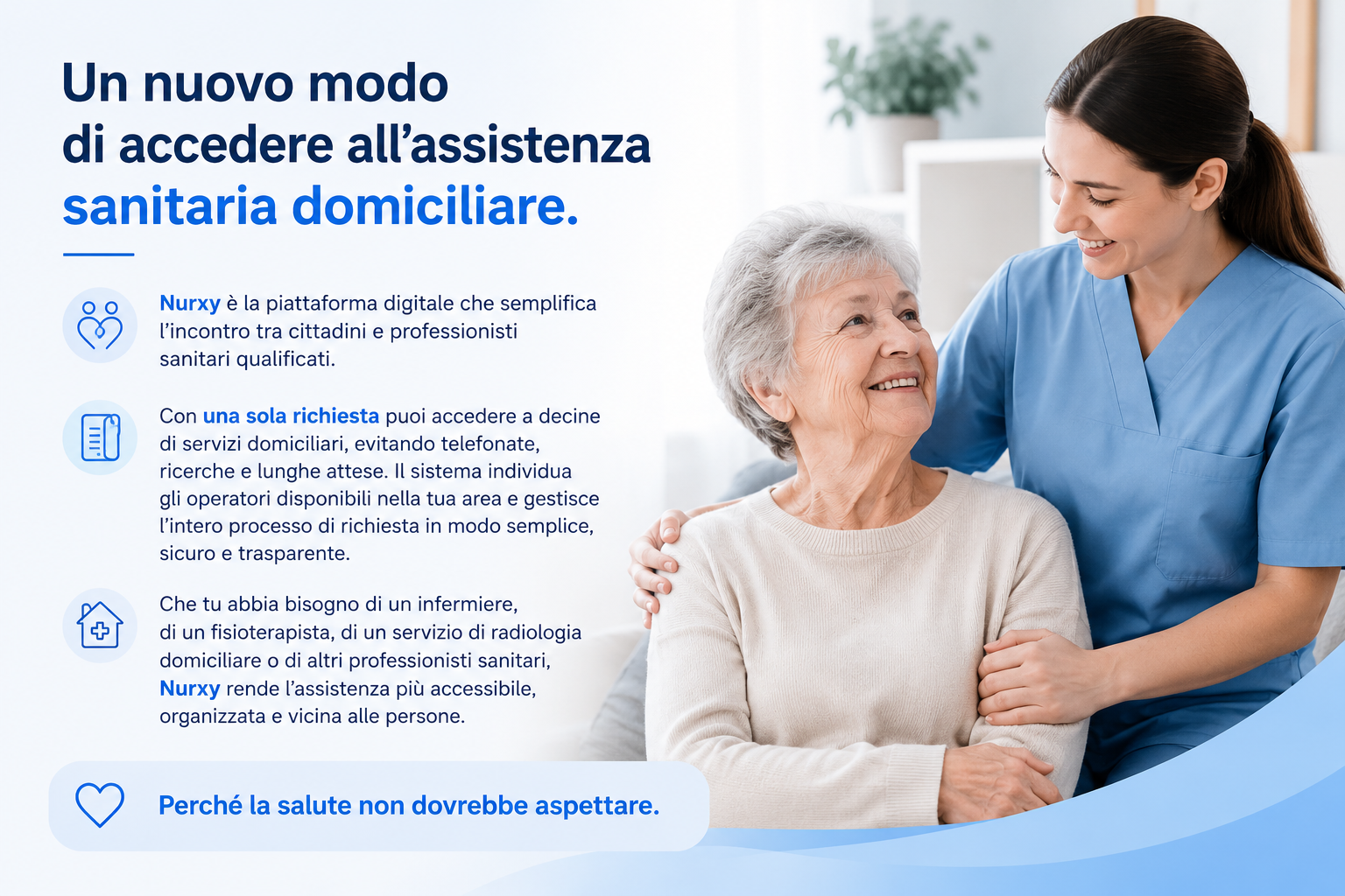 Nurxy, un nuovo modo di accedere all'assistenza sanitaria domiciliare